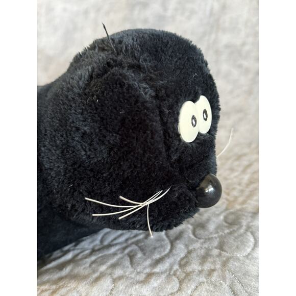 Vintage 1987 Squeezums Seymour Black Seal 16” Plush! RARE Fundamental - Picture 6 of 7